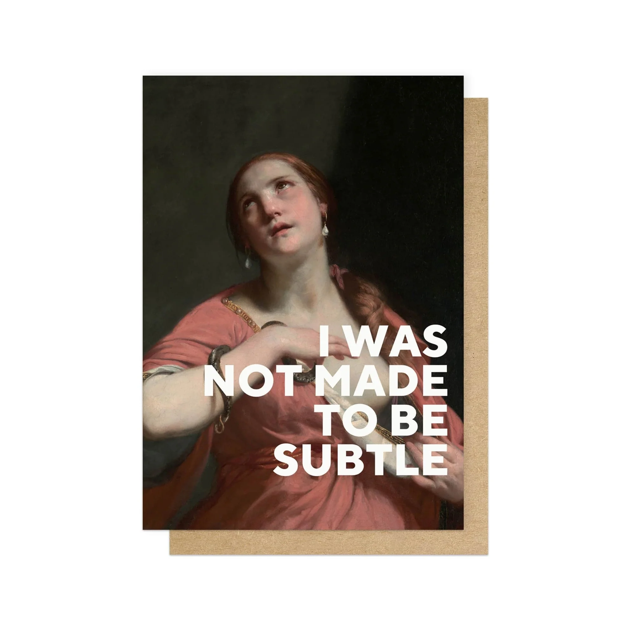 Not Subtle Greetings Card