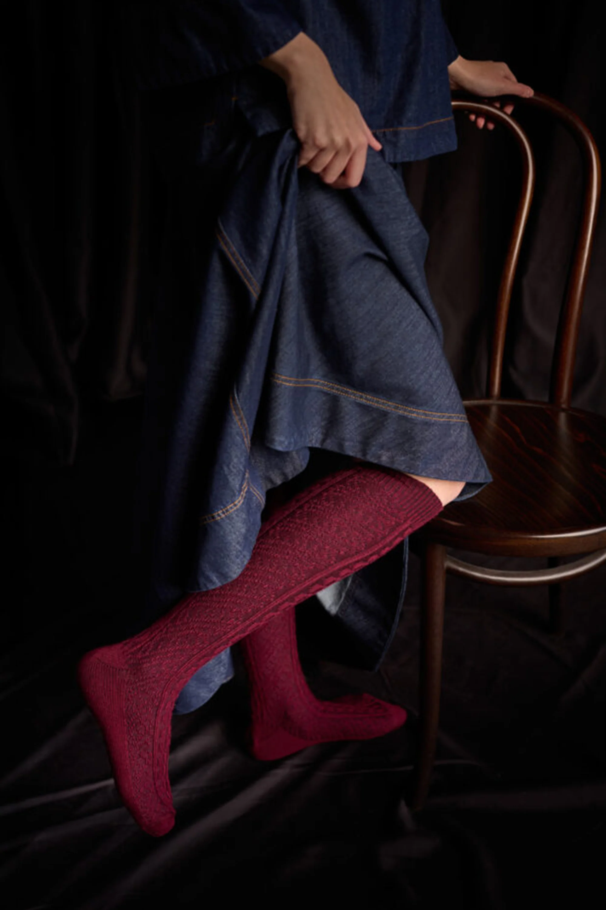 Tightology Vintage Long Merino Sock - Image 2