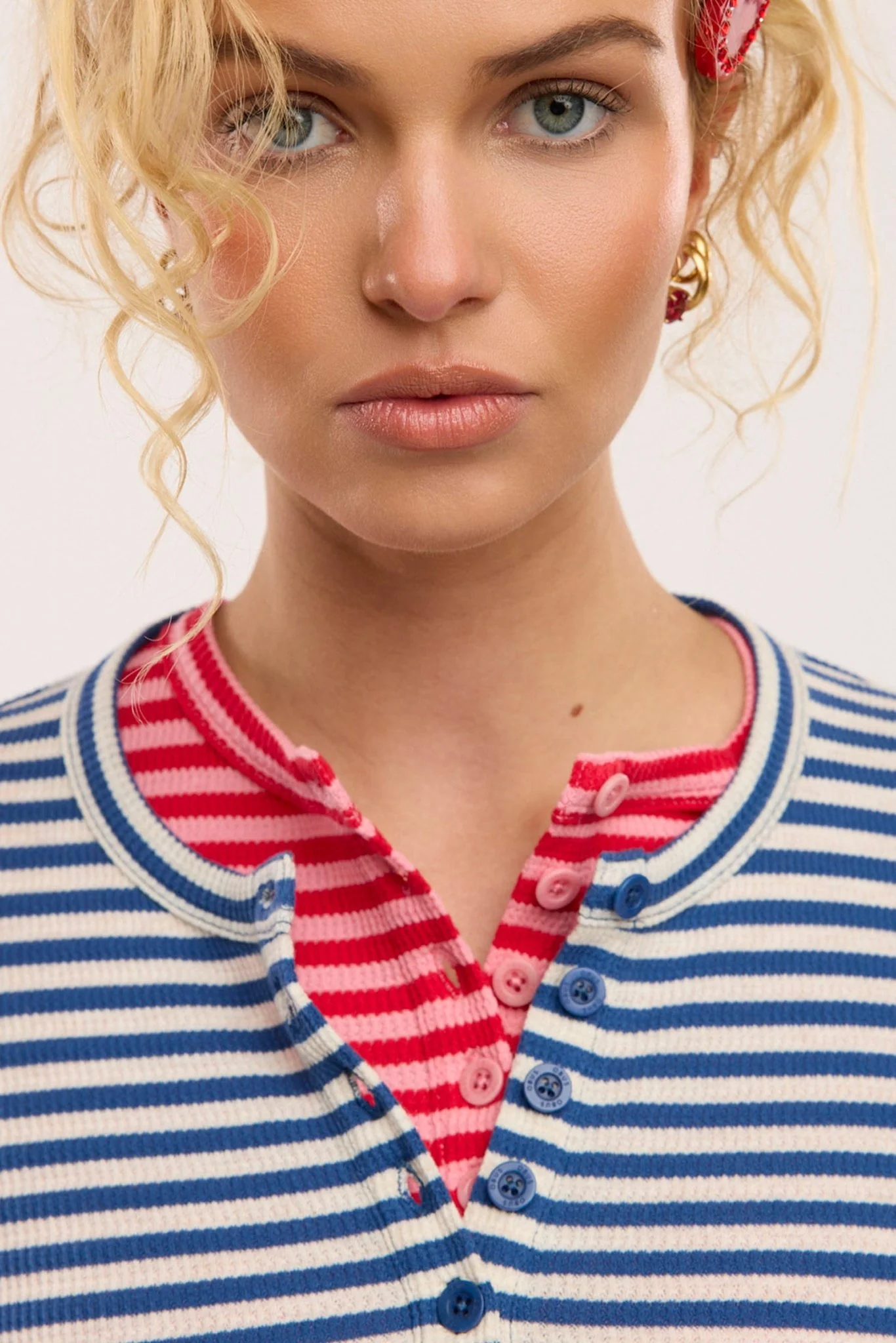 Traveller Waffle Henley Top - Image 9